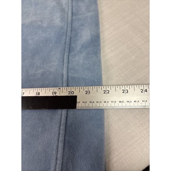 Baby Blue Velour Y2K Style Zip Hoodie Softcore Juicy Style Tracksuit Top Lg - Picture 13 of 13